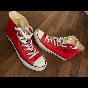 Red Hightop Converse